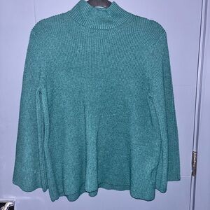Anne Klein Teal Cowl Neck Sweater